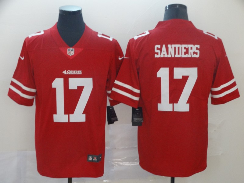 Men's San Francisco 49ers Emmanuel Sanders #17 Red Jersey